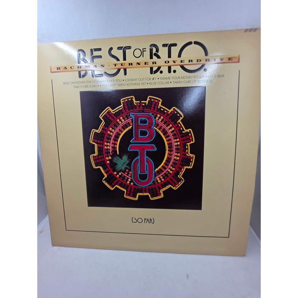Bachman-Turner Overdrive Best of B.T.O. So Far Vinyl LP 1976 Mercury SRM-1-1101